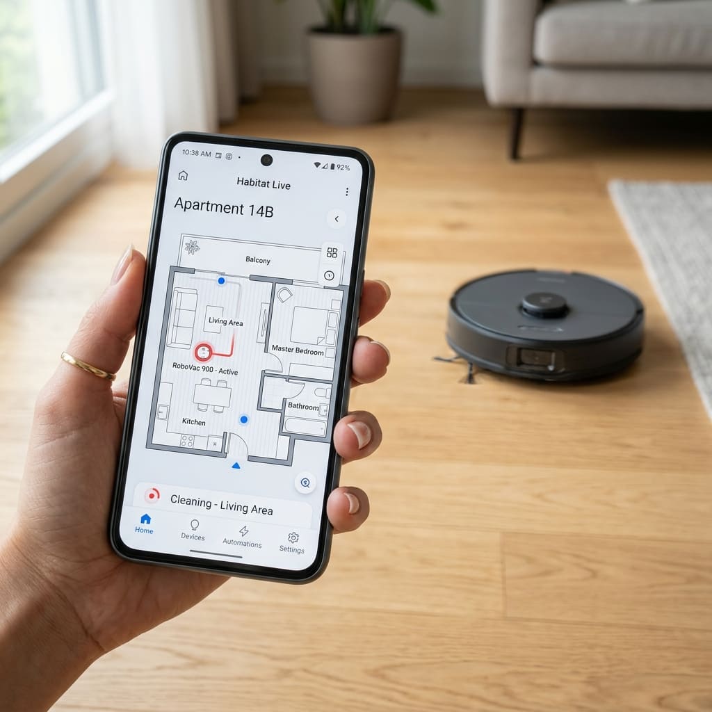 como mapear a casa com o robo aspirador
