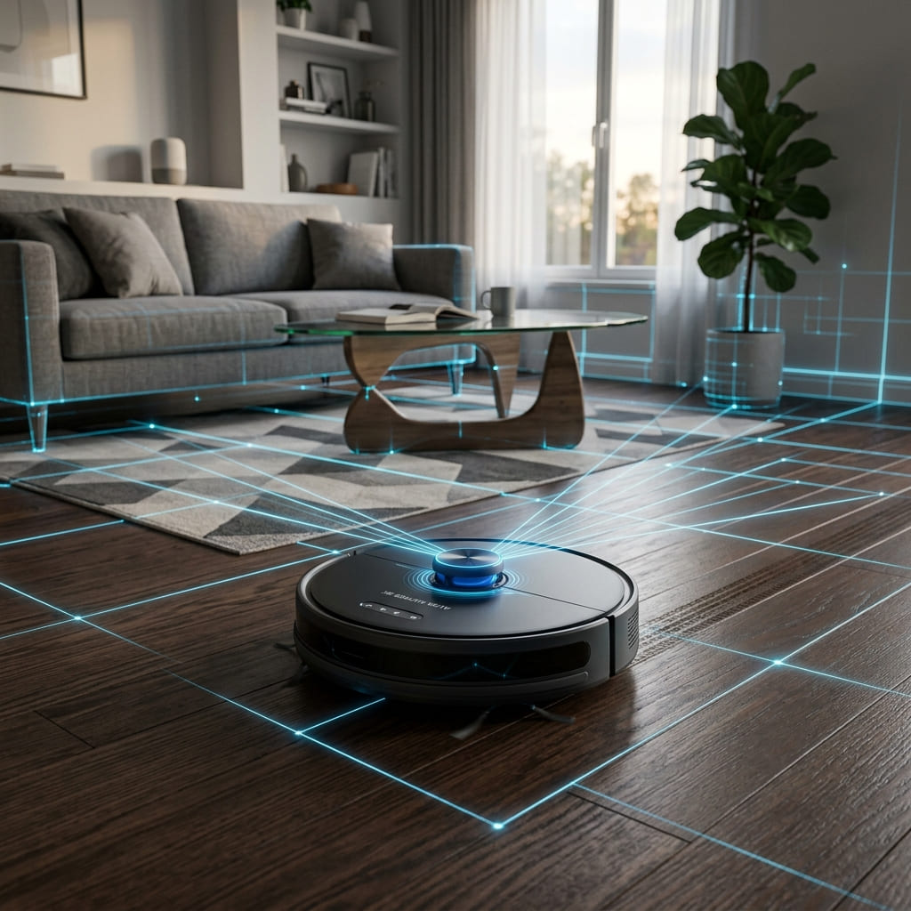 como mapear a casa com o robo aspirador