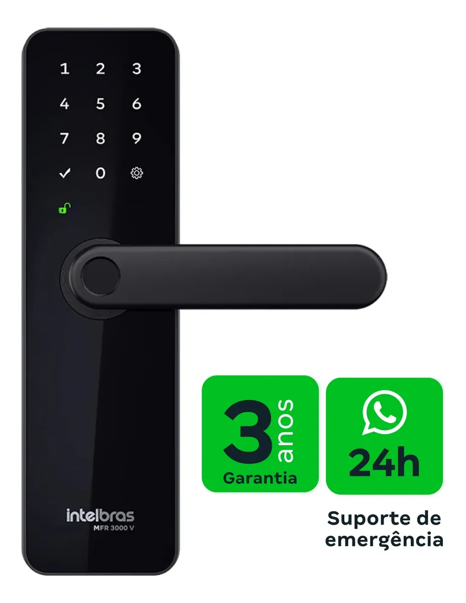 Fechadura Digital com Maçaneta ou Fechadura de Sobrepor